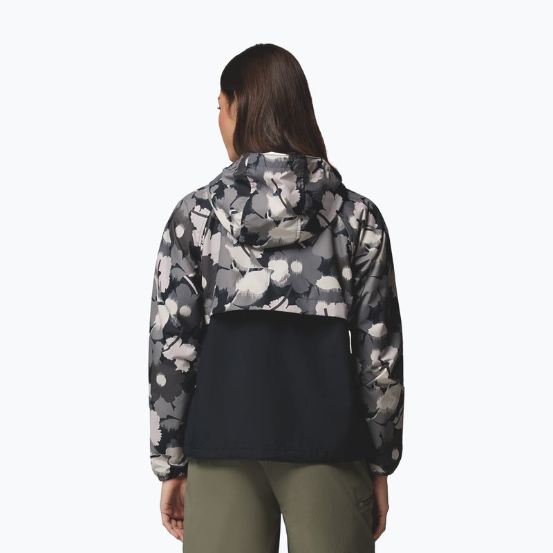 Női szélálló dzseki Columbia Spire Valley Printed Windbreaker black ikatbloom print/black 3