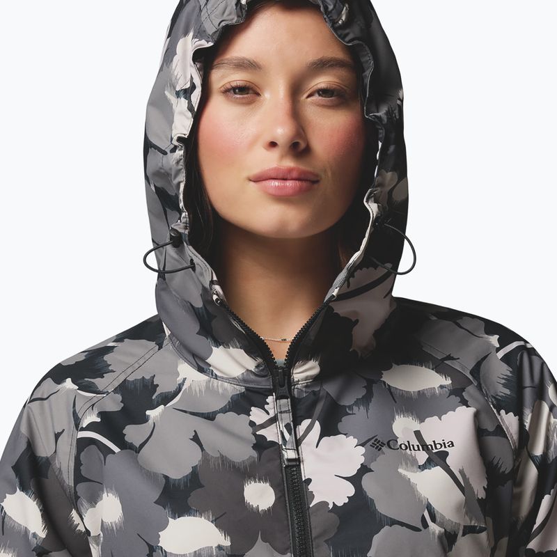 Női szélálló dzseki Columbia Spire Valley Printed Windbreaker black ikatbloom print/black 5
