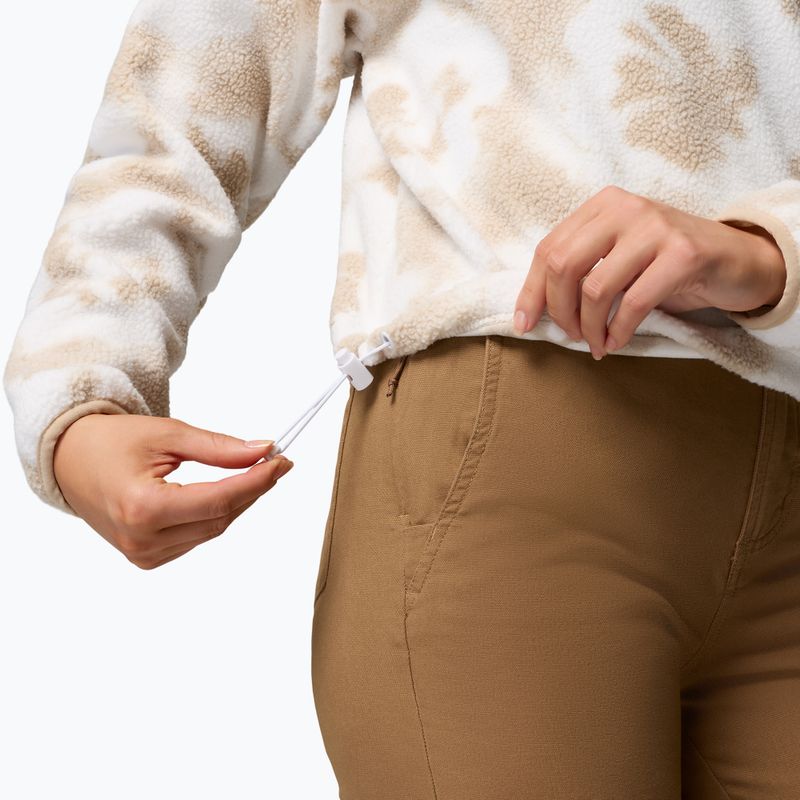 Női polár pulóver Columbia Helvetia II Printed Cropped Half Snap seasalt/sprayflower 6