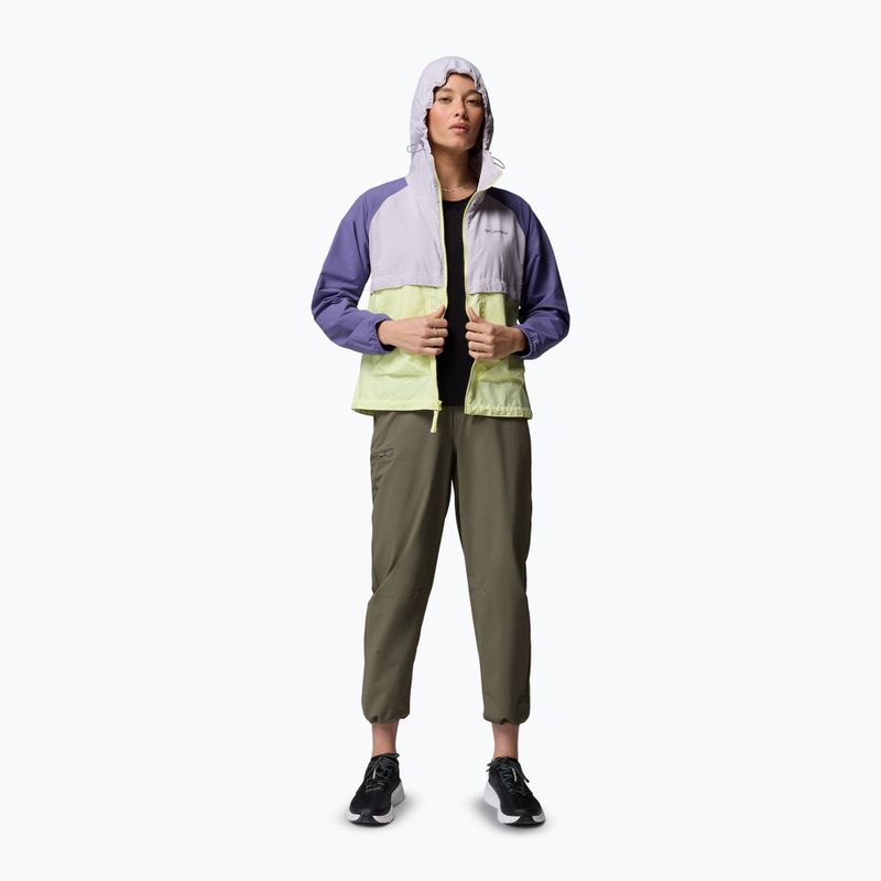 Női szélálló dzseki Columbia Spire Valley Windbreaker citron haze/lavender pearl/stormwatch 2