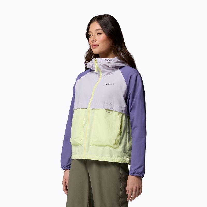Női szélálló dzseki Columbia Spire Valley Windbreaker citron haze/lavender pearl/stormwatch 4