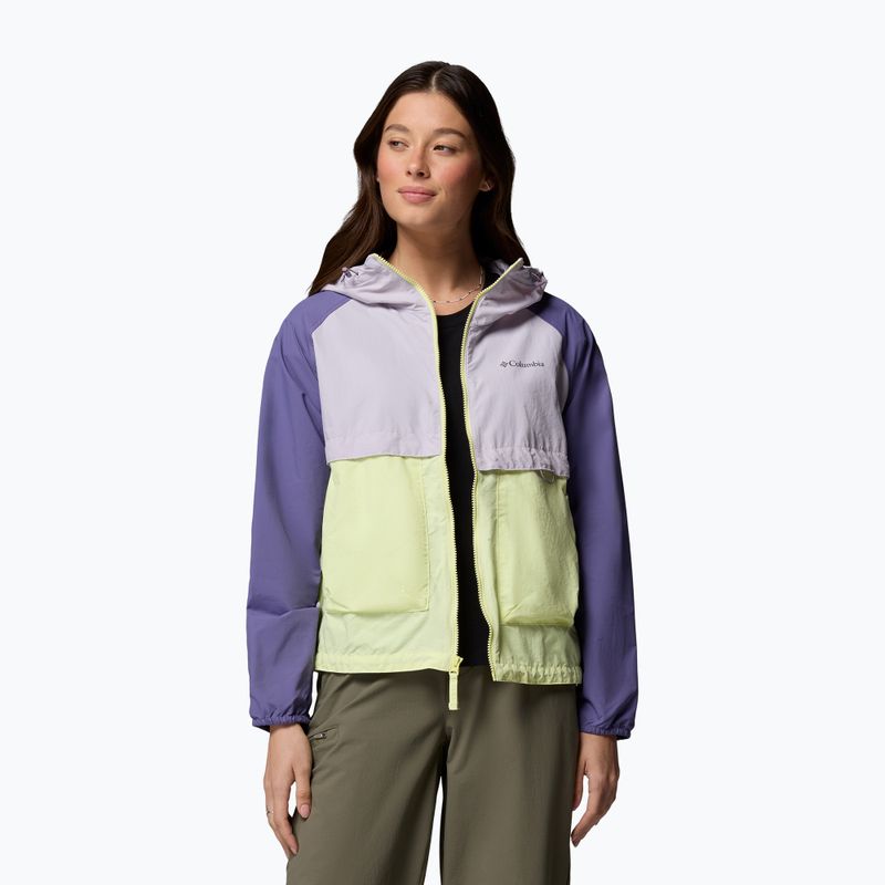 Női szélálló dzseki Columbia Spire Valley Windbreaker citron haze/lavender pearl/stormwatch 5