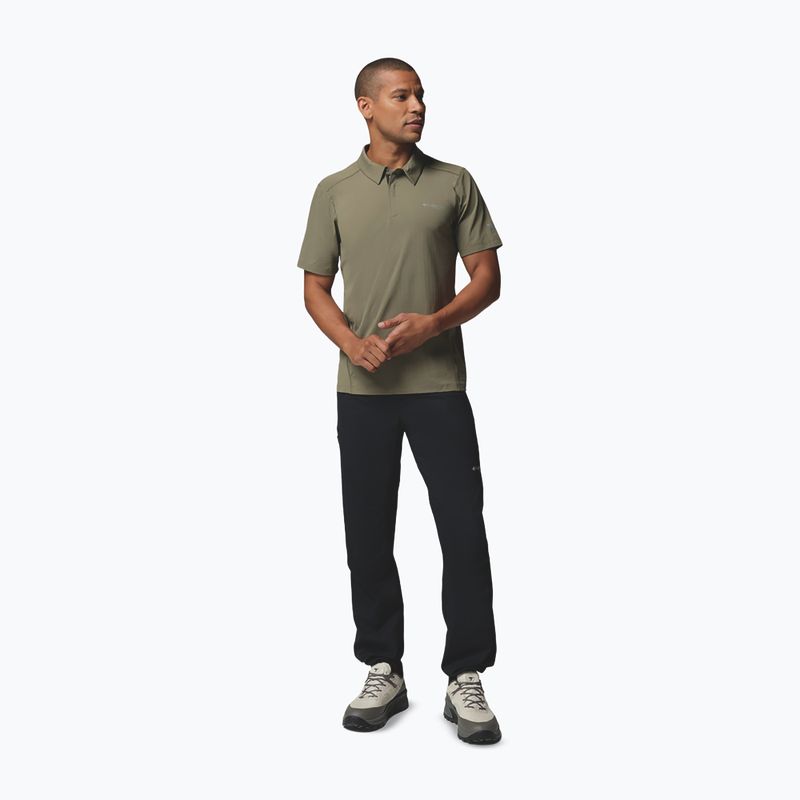 Férfi póló Columbia Diamond Peak Pro Polo stone green 2