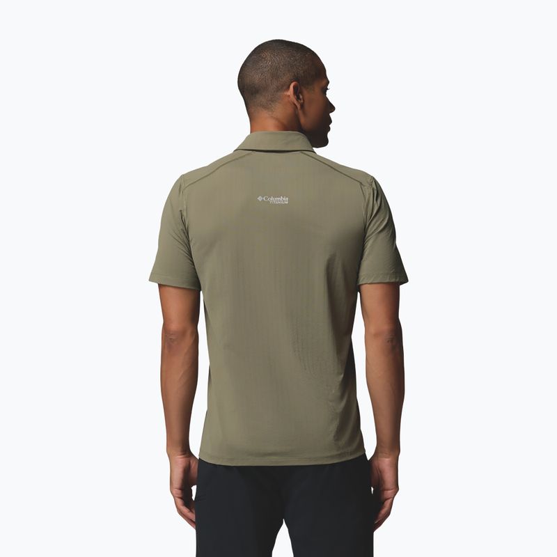 Férfi póló Columbia Diamond Peak Pro Polo stone green 3