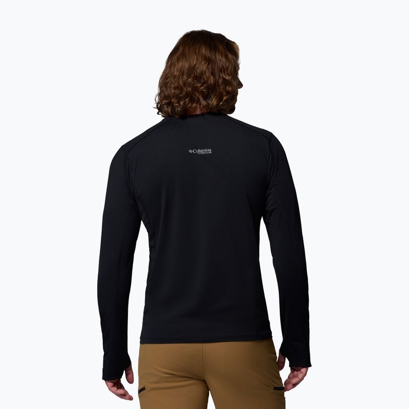 Férfi hosszú ujjú póló Columbia Diamond Peak Pro Crew black 3