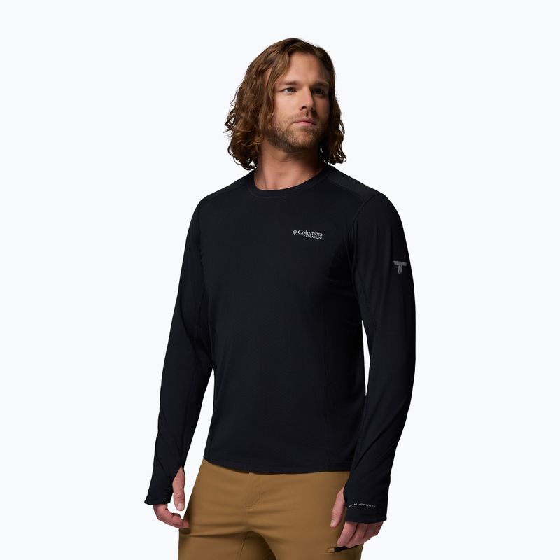 Férfi hosszú ujjú póló Columbia Diamond Peak Pro Crew black 4