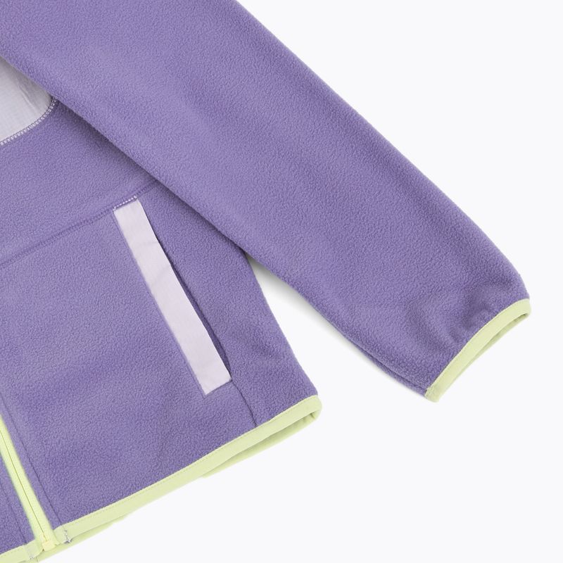 Gyerek polár pulóver Columbia Fast Trek V Full Zip stormwatch/lavender pearl 4