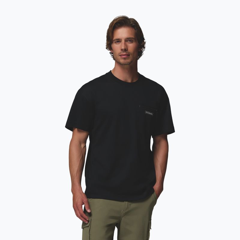 Férfi póló Columbia Echo Passage SS Crew black