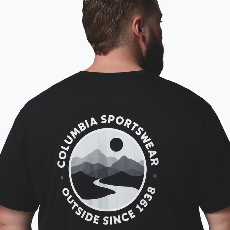 Férfi póló Columbia CSC Outdoor back graphic black/scoped view 6