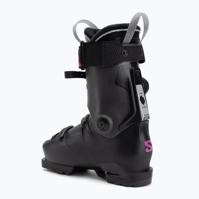 Női sícipők Salomon S/Pro Supra Dual Boa 115 W black/beluga metallic/beetroot purple 2