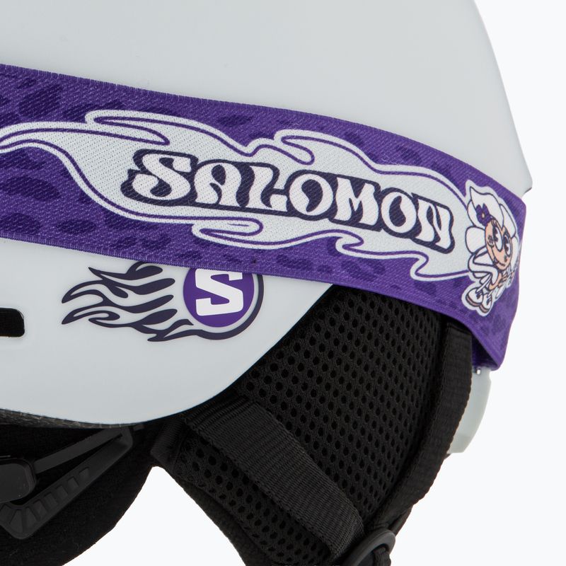 Gyerek sísisak Salomon Player Combo + Síszemüveg XV Jr ice flow/ice flow mid blue 7