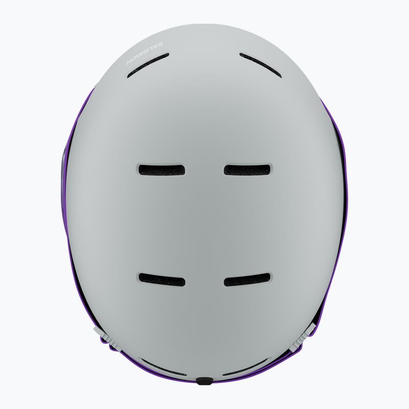 Gyerek sísisak Salomon Player Combo + Síszemüveg XV Jr ice flow/ice flow mid blue 5