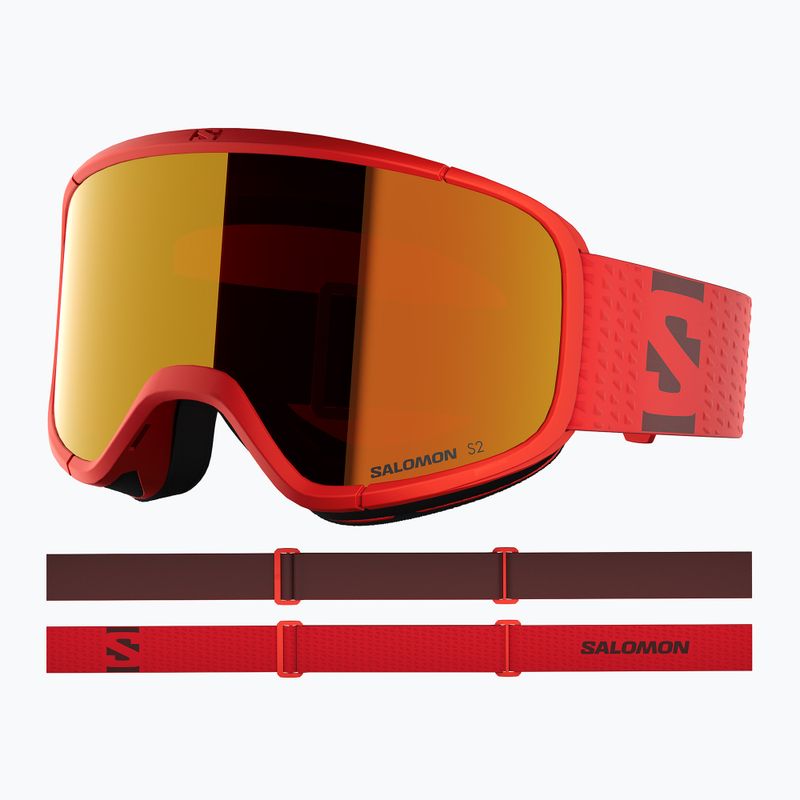 Síszemüveg Salomon Aksium 2.0 cherry tomato/ml mid red 5