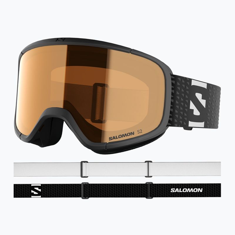 Salomon Aksium 2.0 Acces síszemüveg black/flash toric orange 5
