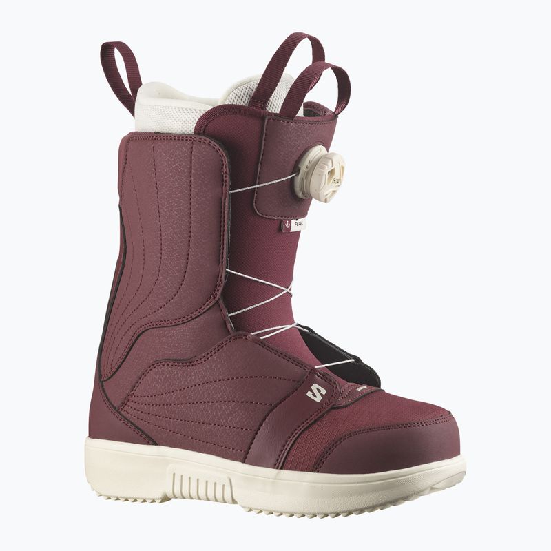 Női snowboard bakancs Salomon Pearl Boa W tawny port/tawny port/vanilla ice 6