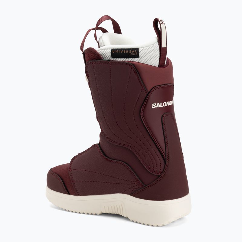 Női snowboard bakancs Salomon Pearl Boa W tawny port/tawny port/vanilla ice 2