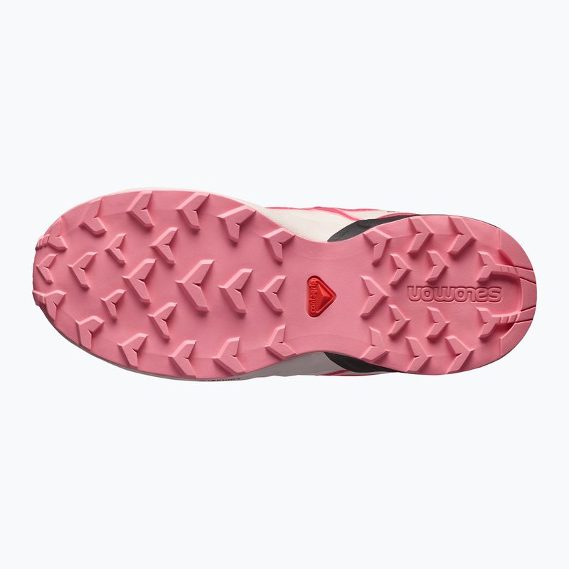 Gyerek futócipő Salomon Speedcross Waterproof grisaille/hushed violet/rouge red 11