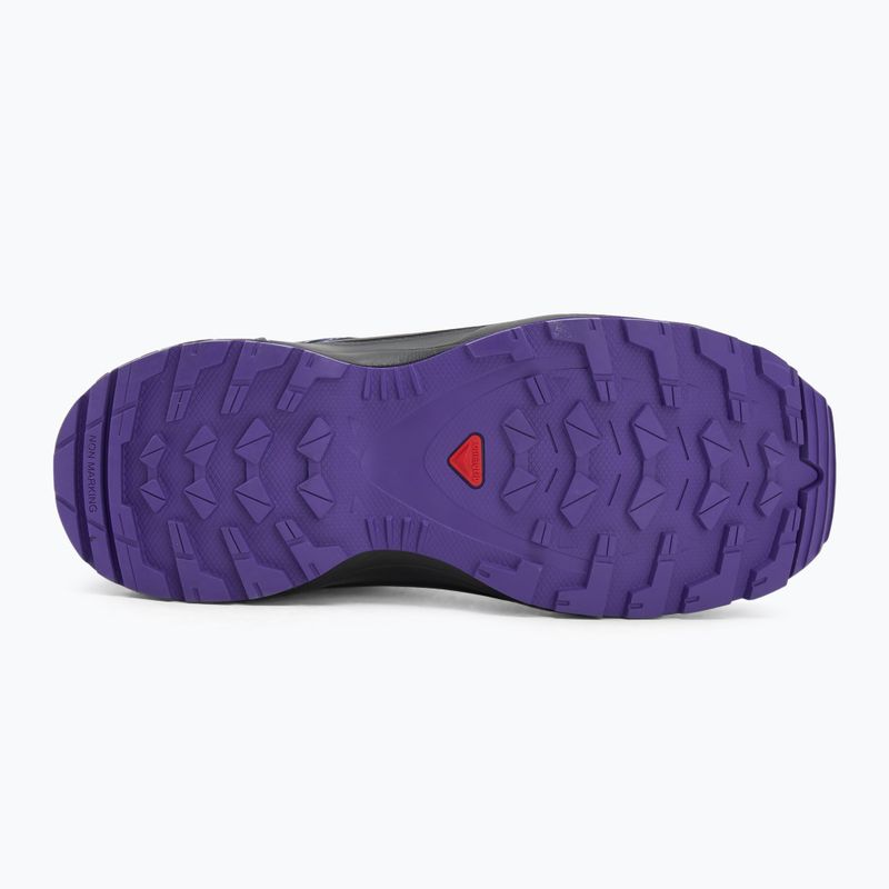 Salomon XA Pro V8 MID WP gyermek túrabakancs turbulence / fekete / liberty 4