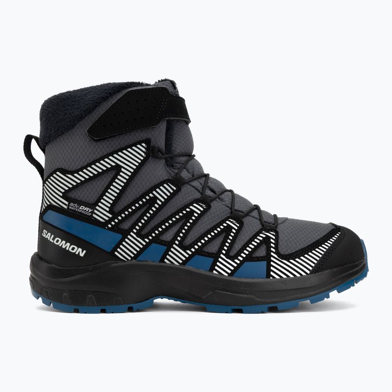 Gyermek túrabakancs Salomon XA Pro V8 Winter Waterproof turbulence / fekete / sötétkék 2