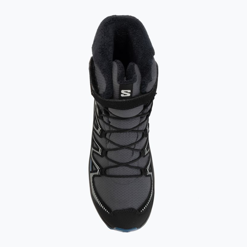 Gyermek túrabakancs Salomon XA Pro V8 Winter Waterproof turbulence / fekete / sötétkék 5