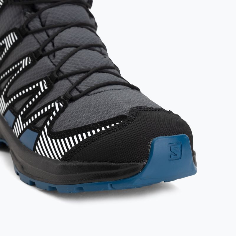 Gyermek túrabakancs Salomon XA Pro V8 Winter Waterproof turbulence / fekete / sötétkék 7