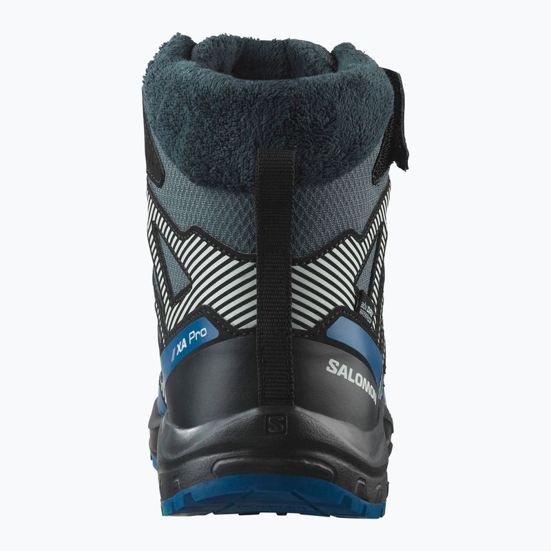 Gyermek túrabakancs Salomon XA Pro V8 Winter Waterproof turbulence / fekete / sötétkék 3