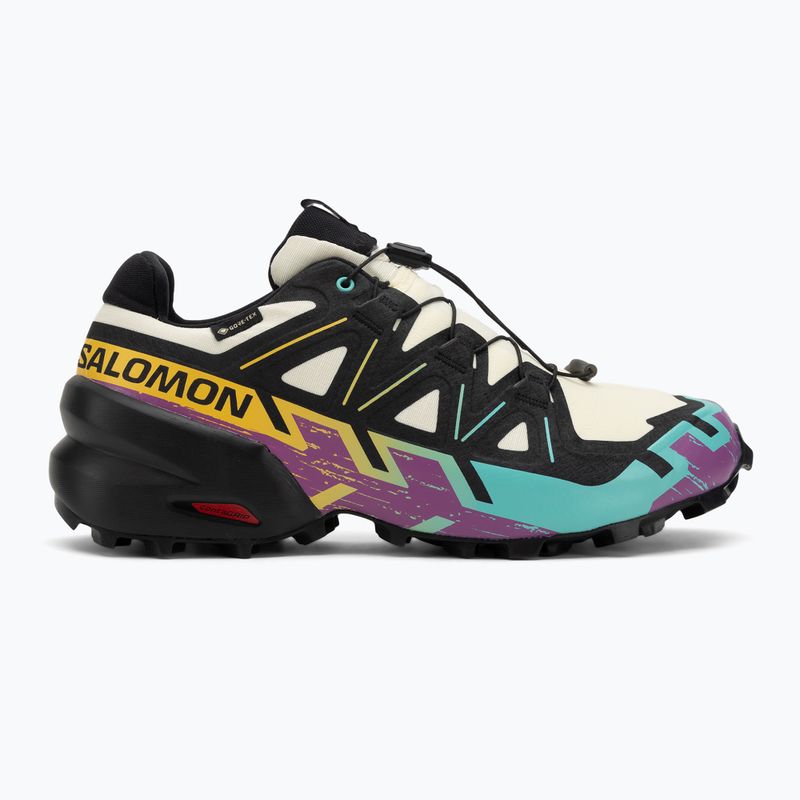 Férfi futócipő Salomon Speedcross 6 GTX átlátszó sárga/fekete/vízesés 2