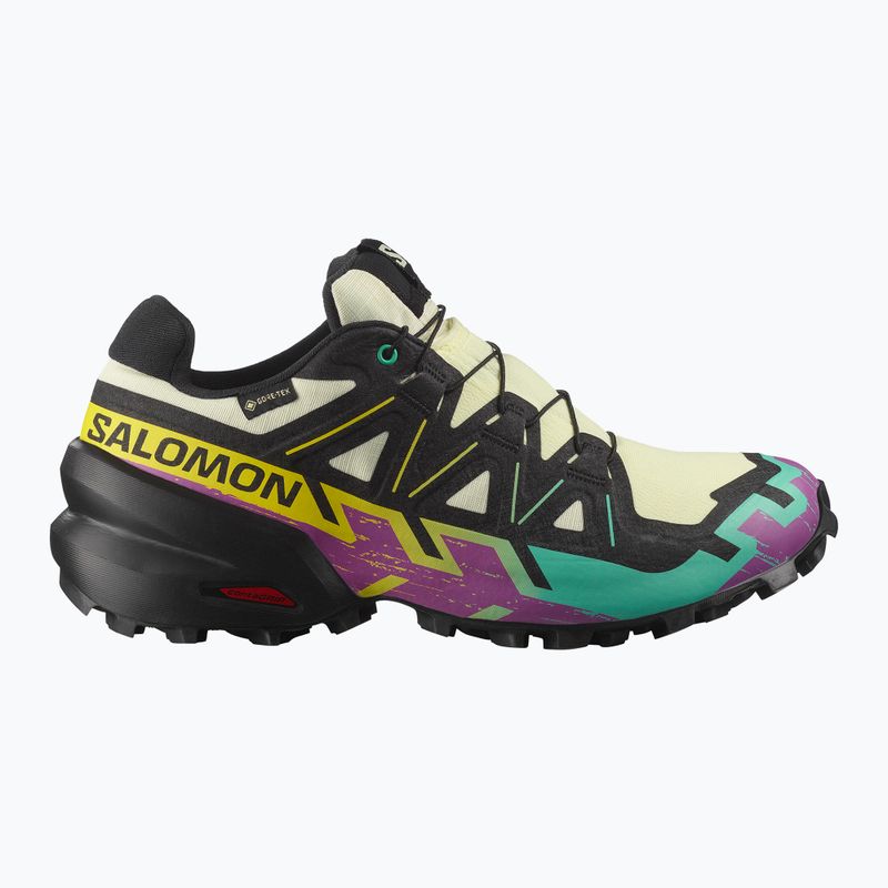 Női futócipő Salomon Speedcross 6 GTX átlátszó sárga/fekete/vízesés 8
