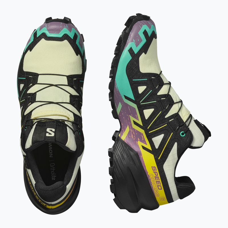 Női futócipő Salomon Speedcross 6 GTX átlátszó sárga/fekete/vízesés 12