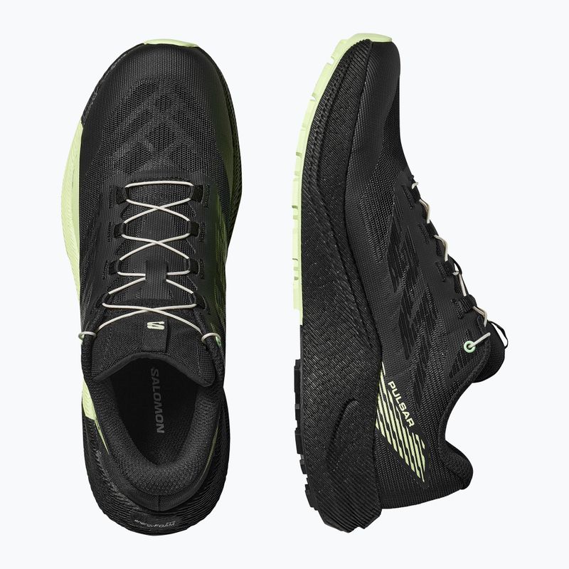 Salomon Pulsar férfi futócipő black/black/patina green 13