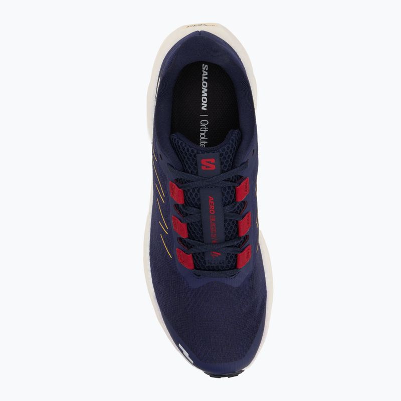 Férfi Salomon Aero Blaze 3 GRVL futócipő astral aura/tengeri kék/magas piros 5
