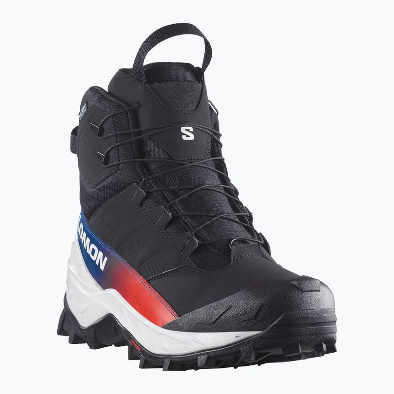 Férfi túracipők Salomon Crosstrak Powder WP Equipe black/black 2