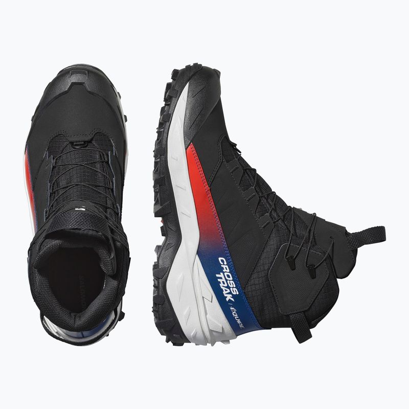 Férfi túracipők Salomon Crosstrak Powder WP Equipe black/black 3