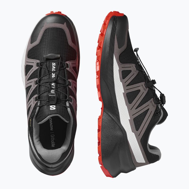 Férfi Salomon Speedcross Peak GTX futócipő fekete/castlerock/cseresznye paradicsom 8