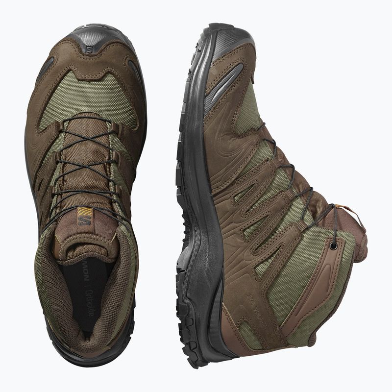 Férfi Salomon XA Tracker GTX túracipő earth brown/olive night/fekete 8