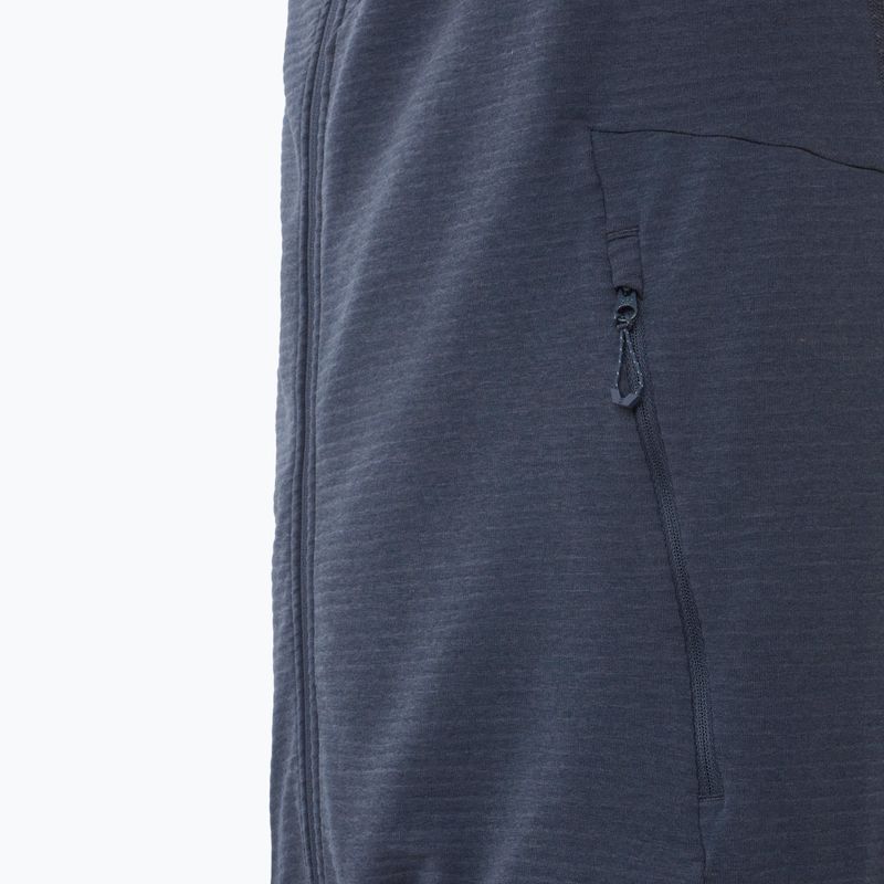 Férfi Salomon Essential Lightwarm Hoodie kék éjszakai trekking melegítő pulóver 5