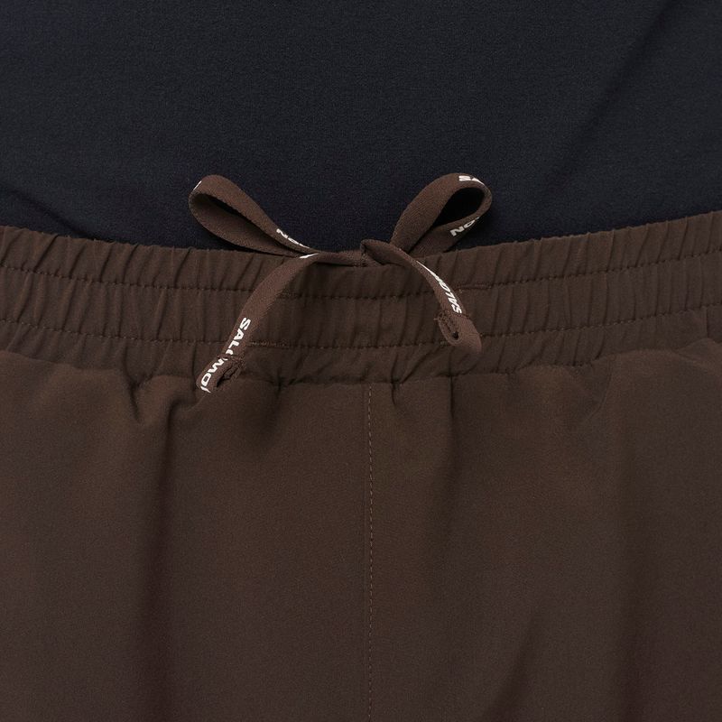 Férfi futó rövidnadrág Salomon Shakeout C 2IN1 7" coffee bean 2