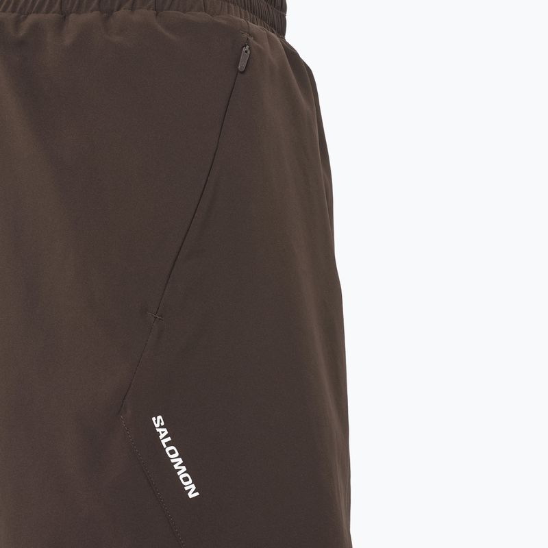 Férfi futó rövidnadrág Salomon Shakeout C 2IN1 7" coffee bean 3