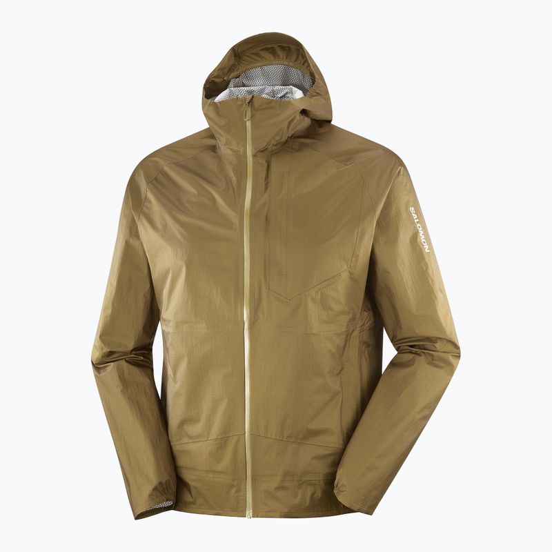 Férfi futódzseki Salomon Bonatti Waterproof briliáns olíva 3
