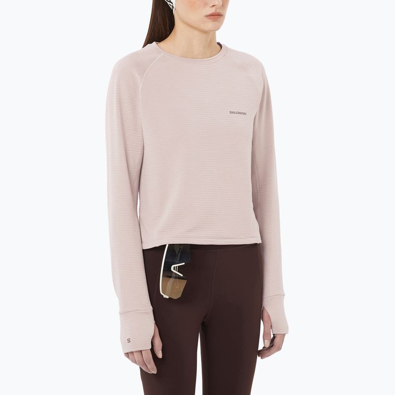 Női túrapulóver Salomon Essential Lightwarm CN etherea