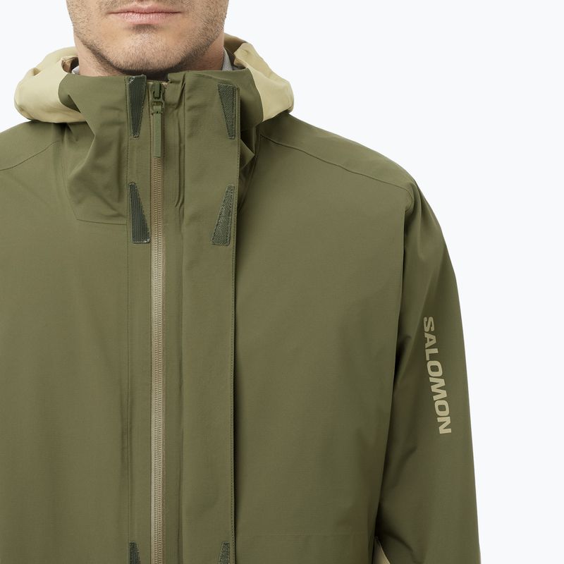 Férfi softshell dzseki Salomon Outherpath Pro 2.5 l szürke zöld/szőlőlevél 4