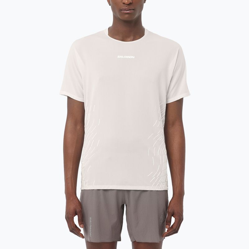 Férfi futópóló Salomon Sense Aero GFX whisper white