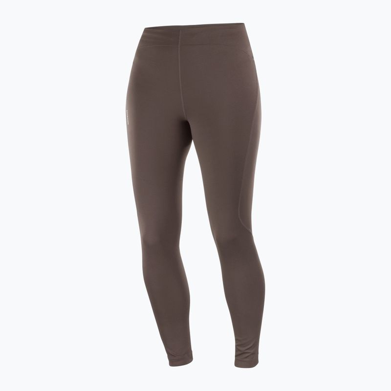 Női futó leggings Salomon SHAKEout Core 28" kávébabszínű 3