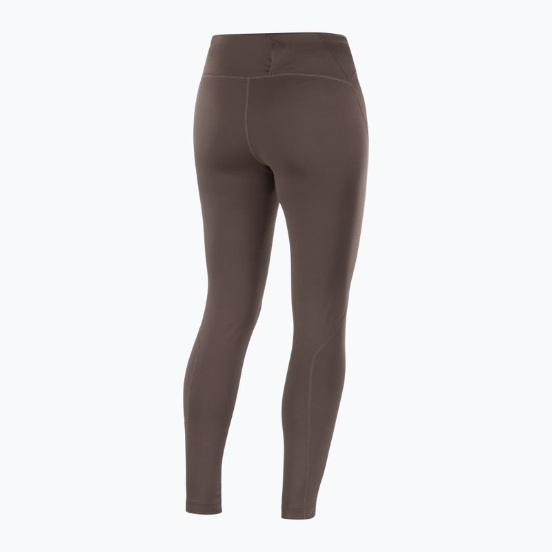 Női futó leggings Salomon SHAKEout Core 28" kávébabszínű 4