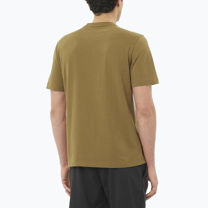 Férfi póló Salomon Logo brilliant olive 2