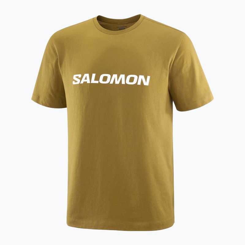 Férfi póló Salomon Logo brilliant olive 3