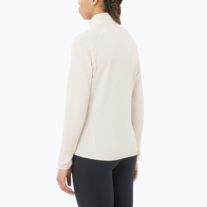 Női túra pulóver Salomon Essential Lightwarm Full Zip whisper white 2