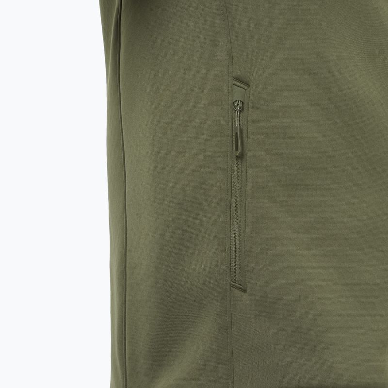 Férfi Salomon Outline Warm Fleece Full Zip teljes cipzáras szőlőlevél pulóver 4