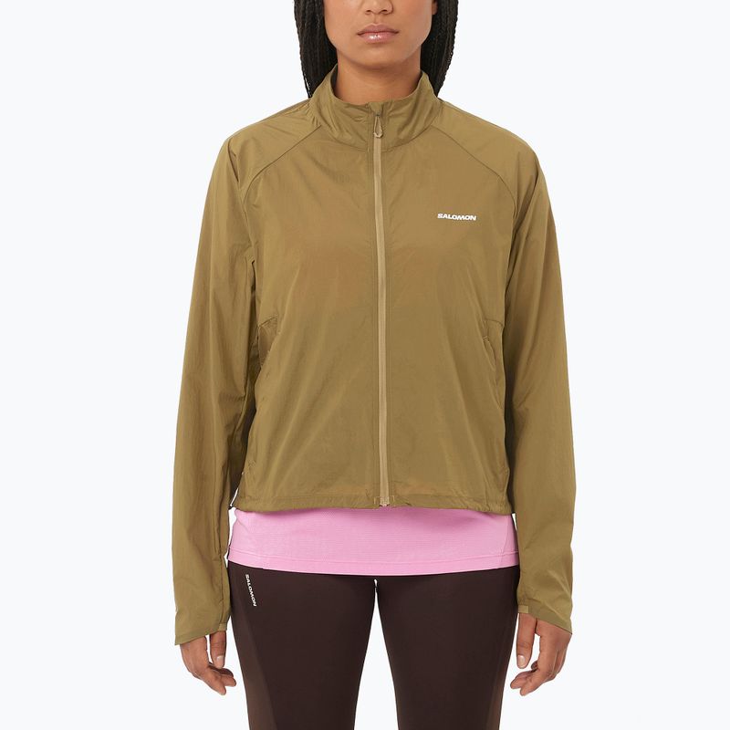 Női futódzseki Salomon Shakeout Fly brilliant olive