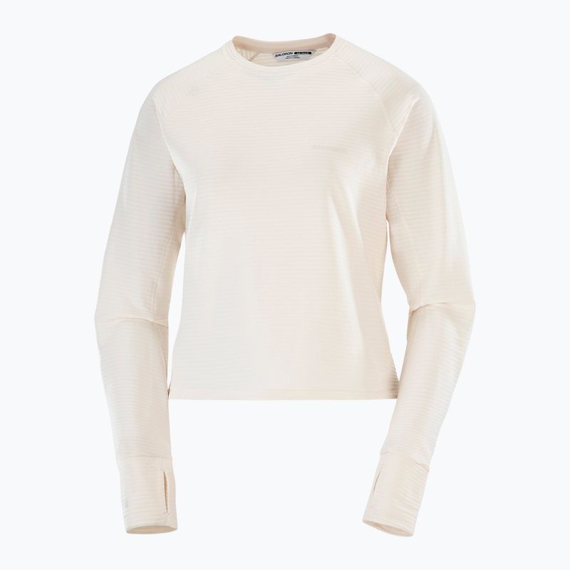 Női polár pulóver Salomon Essential Lightwarm whisper white 6